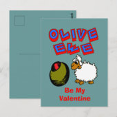 Carte Postale Olive Ewe, I Loon You Cartoon Valentine Postcard (Devant / Derrière)