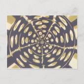 Carte Postale Olive Green Polka Point Radial Motif Art Imprimer (Devant)