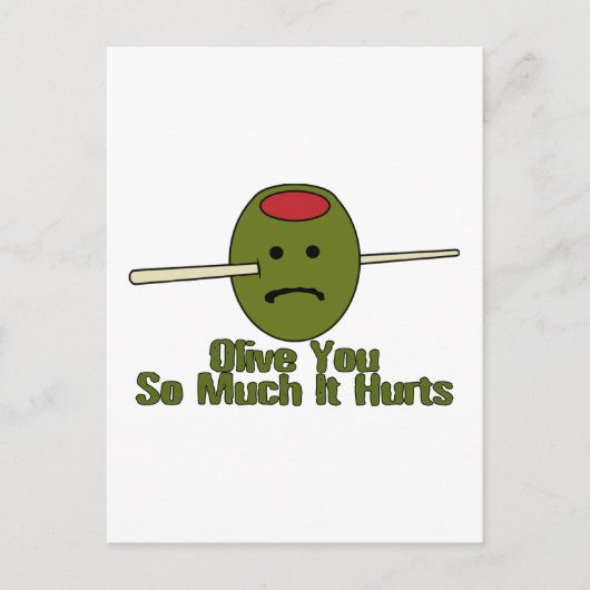 Carte Postale Olive-toi tellement (Devant)