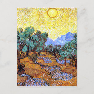 Carte Postale Olive Trees in the Sun Van Gogh