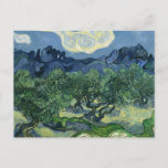 Carte Postale Olive Trees par Van Gogh<br><div class="desc">Vincent Van Gogh Série de peinture paysagère - Oliviers</div>