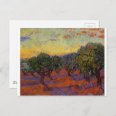 Carte Postale Olive Trees - Vincent Van Gogh (Devant / Derrière)