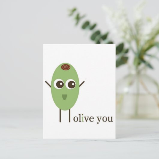Carte Postale Olive You (Debout devant)