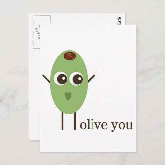 Carte Postale Olive You (Devant / Derrière)