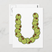 Carte Postale Olive You "Je t'aime" (Devant / Derrière)