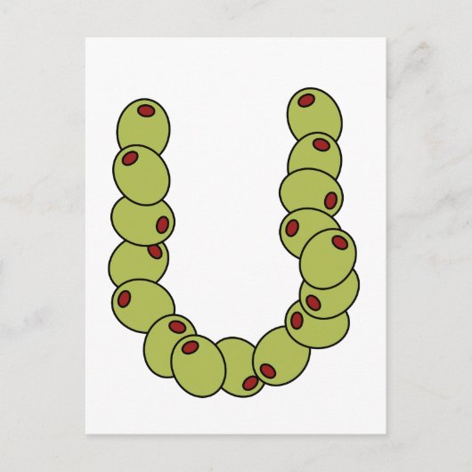 Carte Postale Olive You "Je t'aime" (Devant)