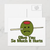 Carte Postale Olive You Tant Ça Fait Mal (Devant / Derrière)
