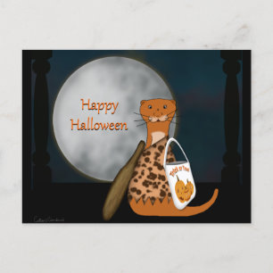 Carte Postale Oliver La Loutre Posant Dans Son Costume D'Hallowe