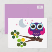 Carte Postale oliver, le hibou (Devant / Derrière)