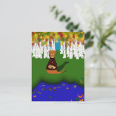 Carte Postale Oliver The Otter at River Wolf Lake à Autumn (Debout devant)