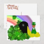 Carte Postale « Oliver Trouve Un Pot D'or - Saint Patrick » (Devant / Derrière)