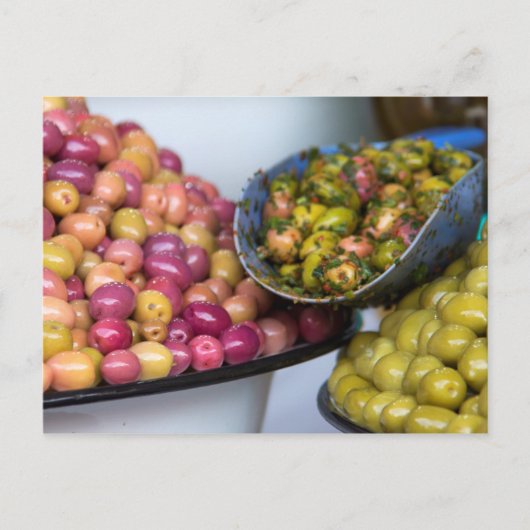 Carte Postale Olives au marché (Devant)