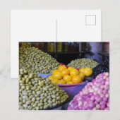 Carte Postale Olives et citron au marché (Devant / Derrière)
