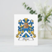 Carte Postale Olivier Family Crest (Debout devant)