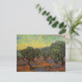Carte Postale Olivier Grove avec ciel orange, Vincent van Gogh (Debout devant)