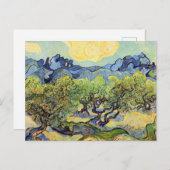 Carte Postale Oliviers avec Alpilles par Vincent van Gogh (Devant / Derrière)