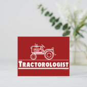 Carte Postale Ologiste de tracteur RED (Debout devant)