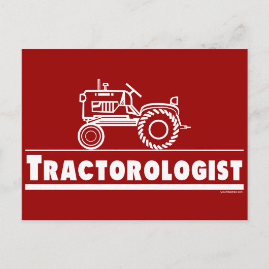 Carte Postale Ologiste de tracteur RED (Devant)