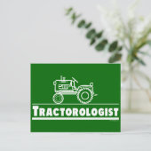 Carte Postale Ologiste de tracteur vert (Debout devant)