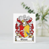 Carte Postale Olsen Family Crest (Debout devant)