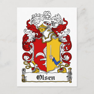 Carte Postale Olsen Family Crest