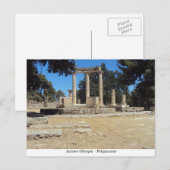 Carte Postale Olympia antique - Péloponnèse (Devant / Derrière)