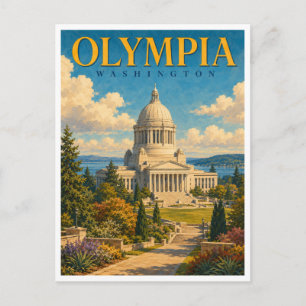 Carte Postale Olympia Capitole de l'État de Washington GeoSaga