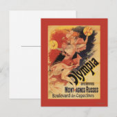 Carte Postale Olympia Nightclub Girl Crashing Cymbals (Devant / Derrière)