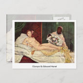 Carte Postale Olympia par Edouard Manet (Devant / Derrière)