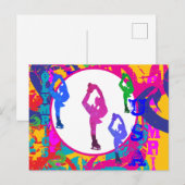 CARTE POSTALE OLYMPIC SKATING  (Devant / Derrière)