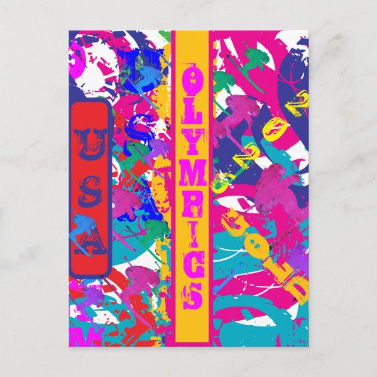 CARTE POSTALE OLYMPIC SKIING (Devant)