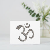 CARTE POSTALE OM / AUM - ARGENT (Debout devant)
