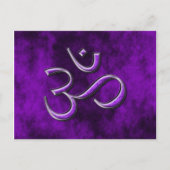 Carte Postale Om en pierre violette (Devant)