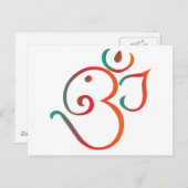 Carte Postale OM-ganpati-vert-orange (Devant / Derrière)