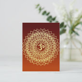 CARTE POSTALE OM HINDU SYMBOLE (Debout devant)