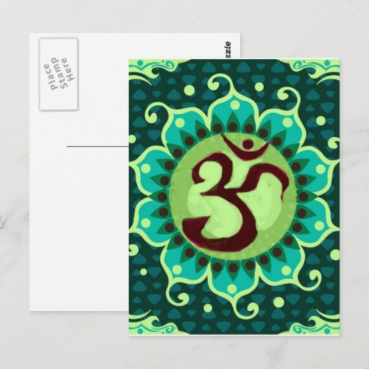 Carte Postale om mandala (Devant / Derrière)