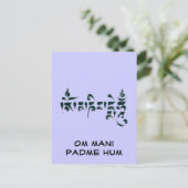 Carte Postale Om Mani Padme Hum (Debout devant)