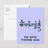 Carte Postale Om Mani Padme Hum (Devant / Derrière)