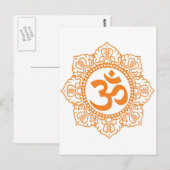 Carte Postale Om - Ohm - Symbole Aum (Devant / Derrière)