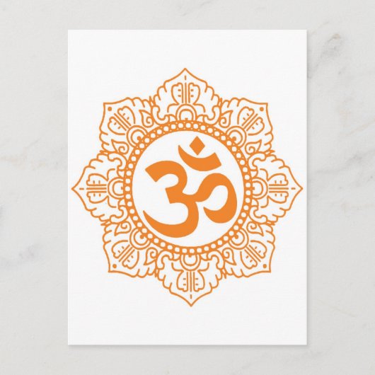 Carte Postale Om - Ohm - Symbole Aum (Devant)