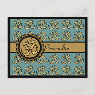 Carte postale Om Personnaliser-Choisir la couleur 