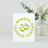 Carte Postale Om Shanti Shanti Shanti Cadeau (Debout devant)