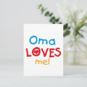 Carte Postale Oma aime mes t-shirts et cadeaux (Debout devant)