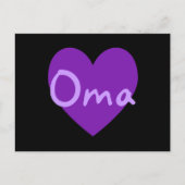 Carte Postale Oma en violet (Devant)