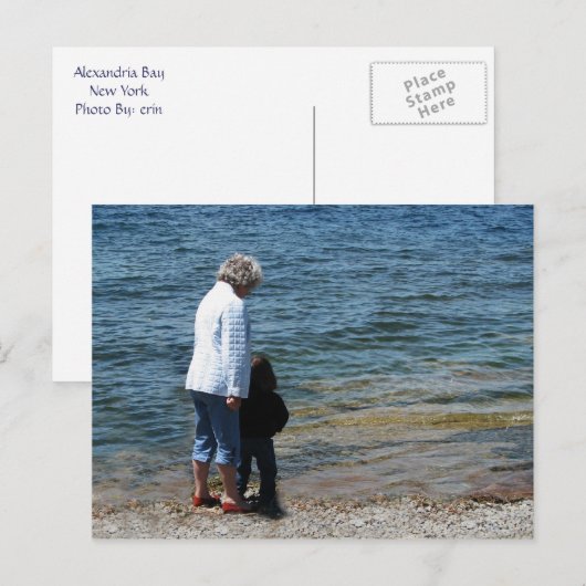 Carte Postale Oma et Devin (Devant / Derrière)