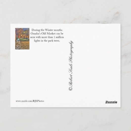 Carte postale Omaha Nebraksa (Dos)