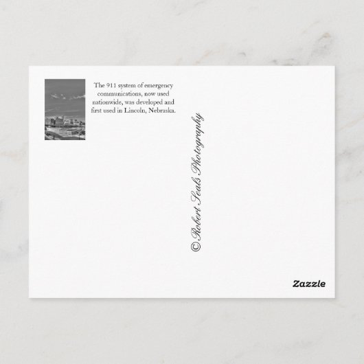 Carte Postale Omaha, Nebraska (Dos)