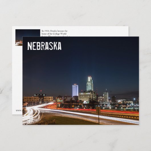 Carte Postale Omaha, Nebraska (Devant / Derrière)
