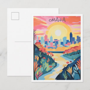 Carte Postale Omaha Nebraska Voyage Esthétique