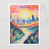 Carte Postale Omaha Nebraska Voyage Esthétique (Devant)